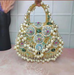 Crystal Pearl Bag - Agrawal Factory