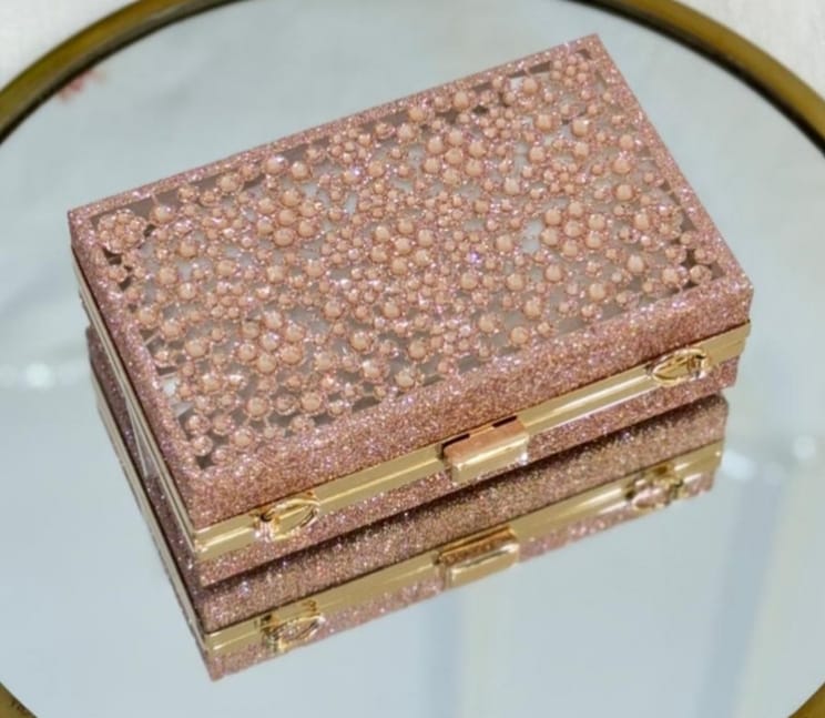 Acrylic Diamond Clutch