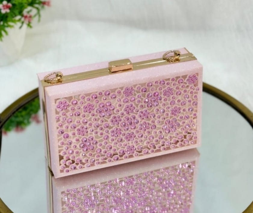 Acrylic Diamond Clutch