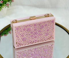 Acrylic Diamond Clutch