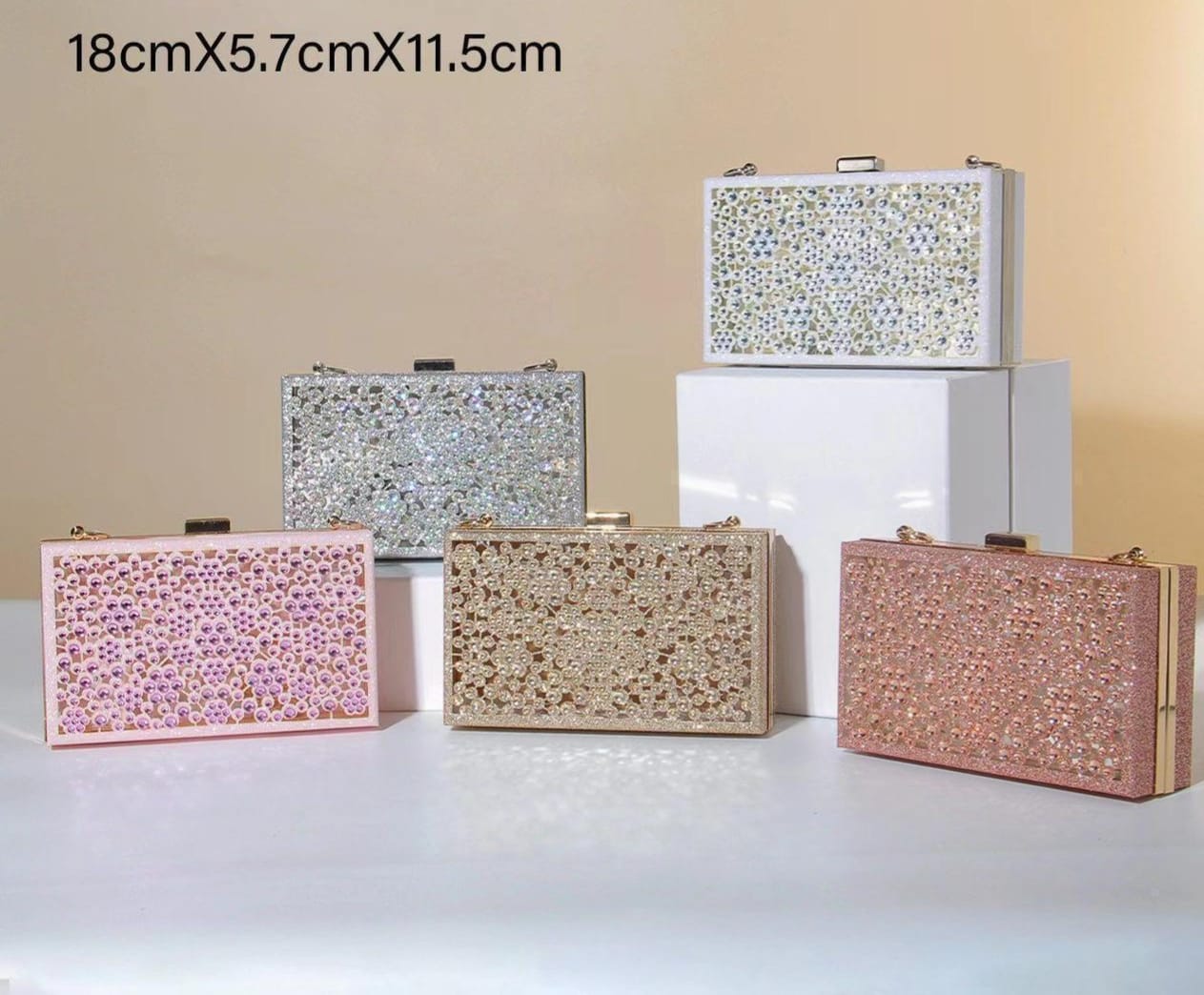 Acrylic Diamond Clutch