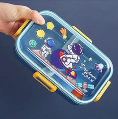 Two Partition Cartoon Plastic Lunch Box