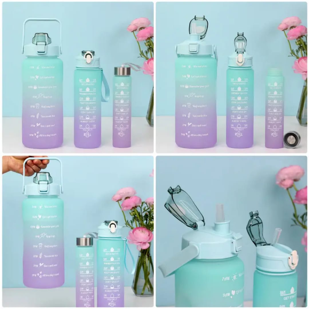 3 Pcs Set Water Bottle