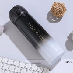 Steel & Push Button Bottle 420 ML