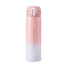 Steel & Push Button Bottle 420 ML