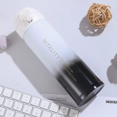 Steel & Push Button Bottle 420 ML