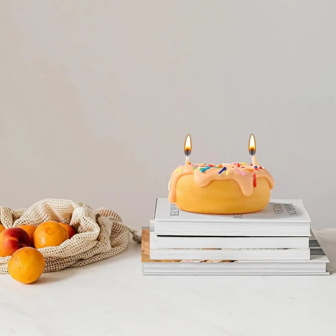 Donut Candle Pack Of 2