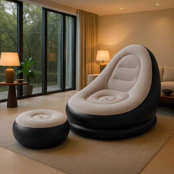 Inflatable Sofa with Foot Stool